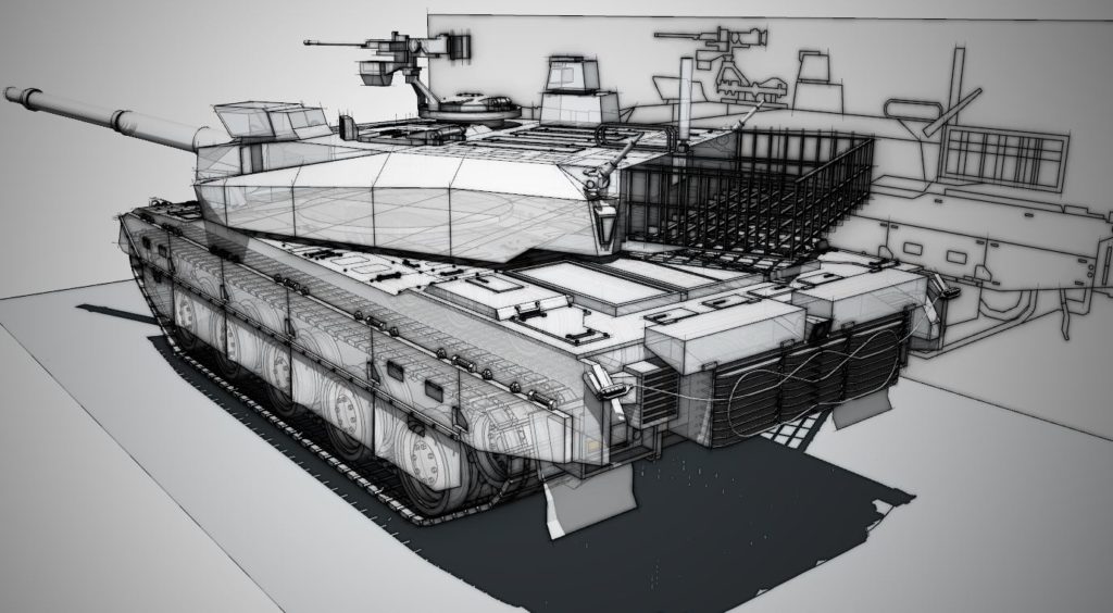 １０式戦車modeling